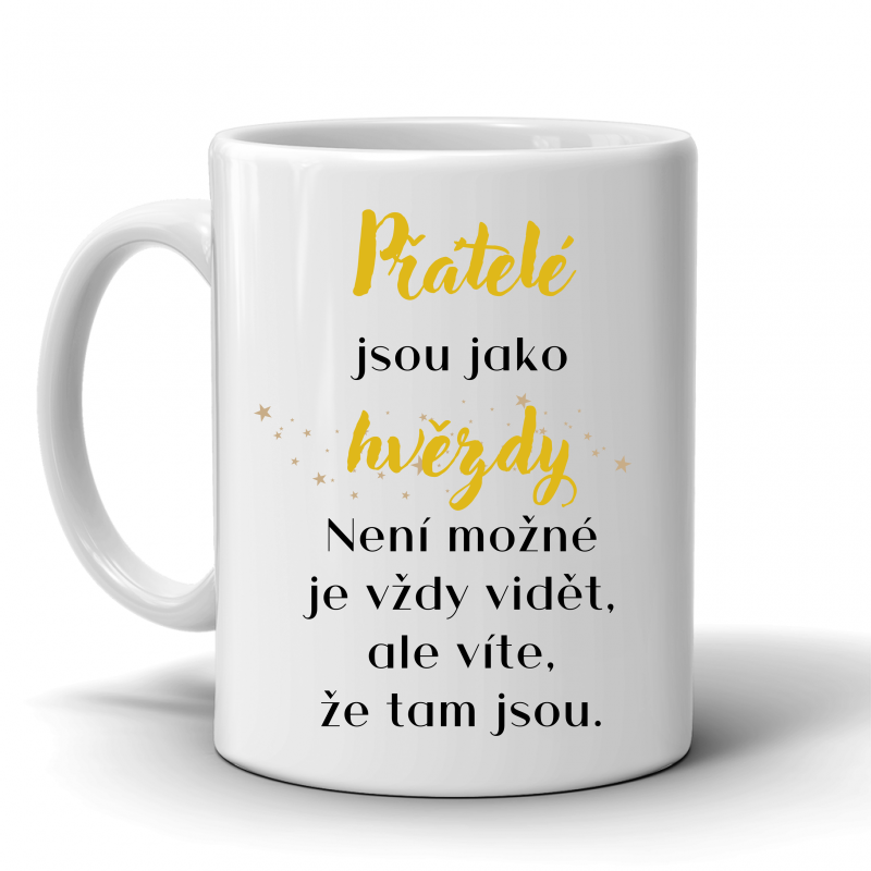 Hrníček Přátelé jsou jako hvězdy